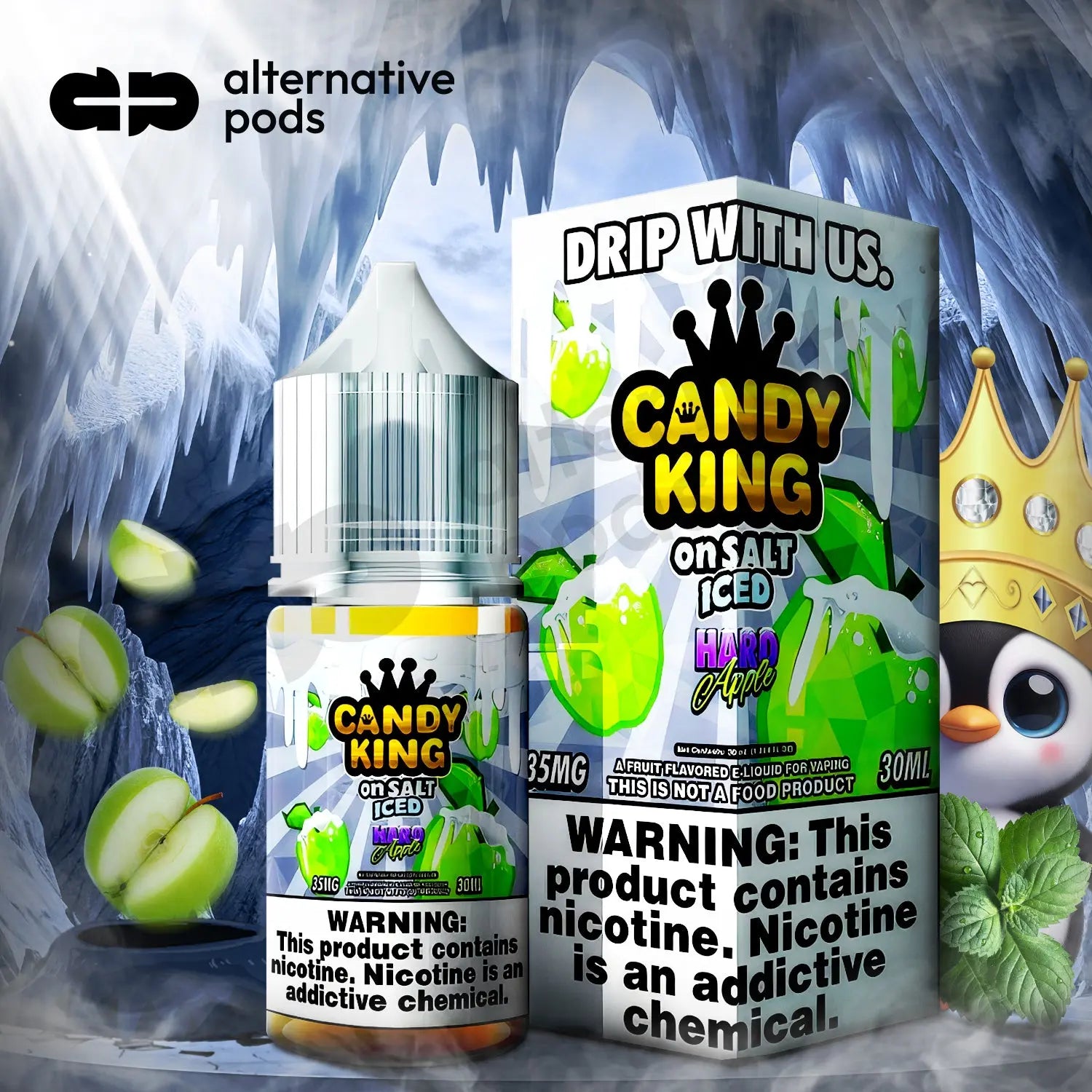 Candy King On Salt ICED Nicotine Salt E-Liquid 30ML - Alternative pods | Online Vape & Smoke Shop