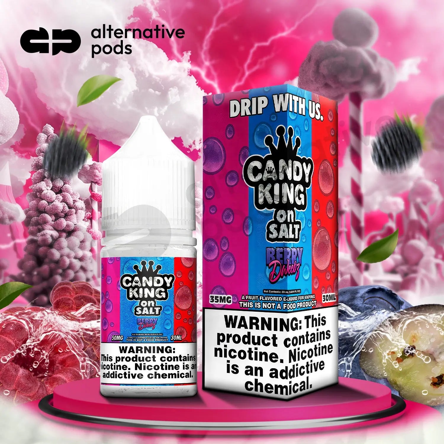 Candy King On Salt Nicotine Salt E-Liquid 30ML - Alternative pods | Online Vape & Smoke Shop