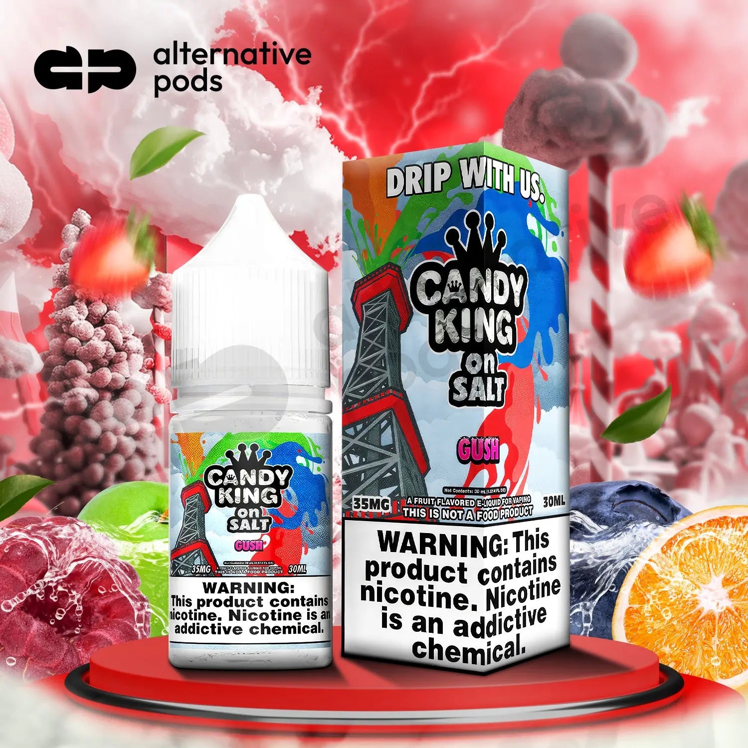 Candy King On Salt Nicotine Salt E-Liquid 30ML - Alternative pods | Online Vape & Smoke Shop