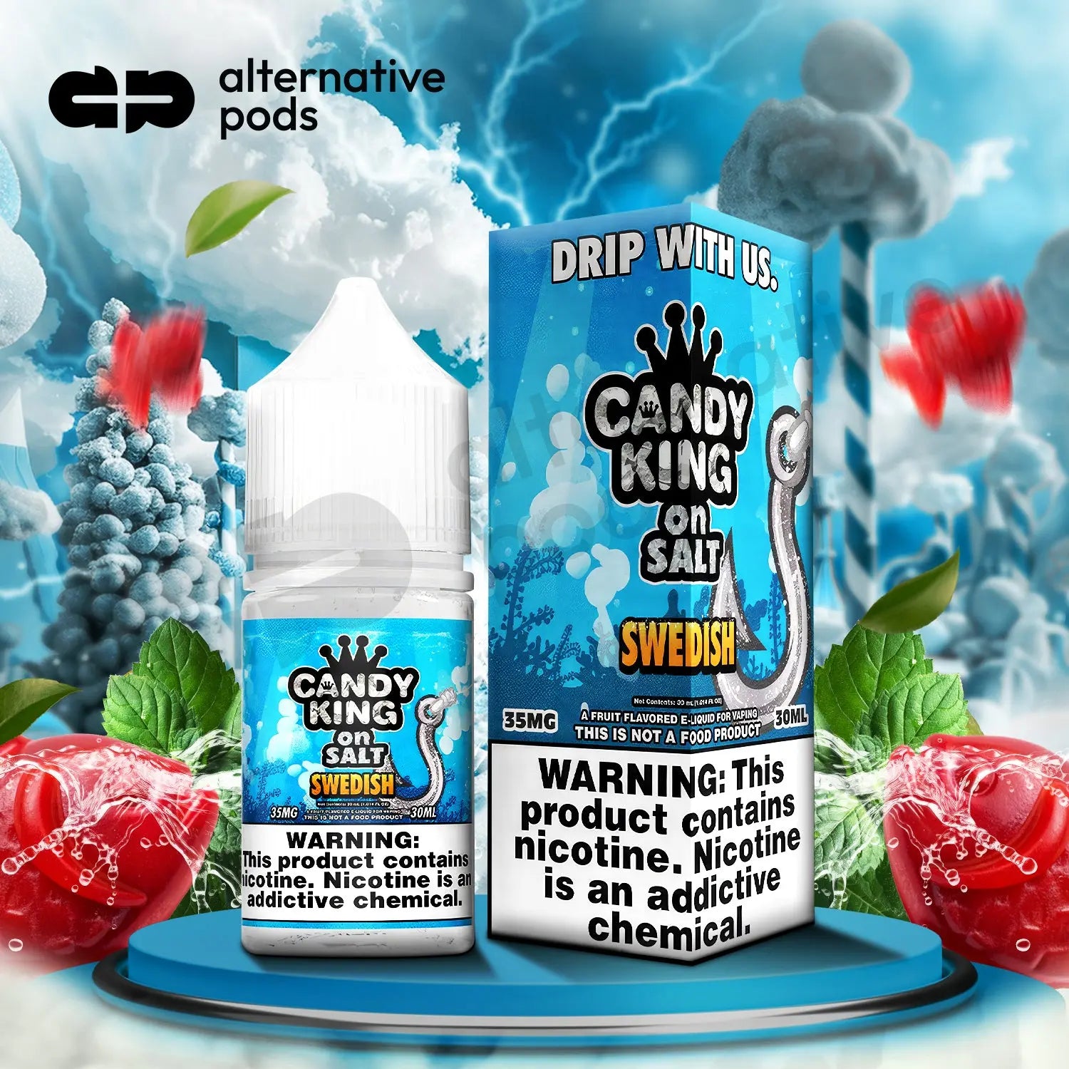 Candy King On Salt Nicotine Salt E-Liquid 30ML - Alternative pods | Online Vape & Smoke Shop