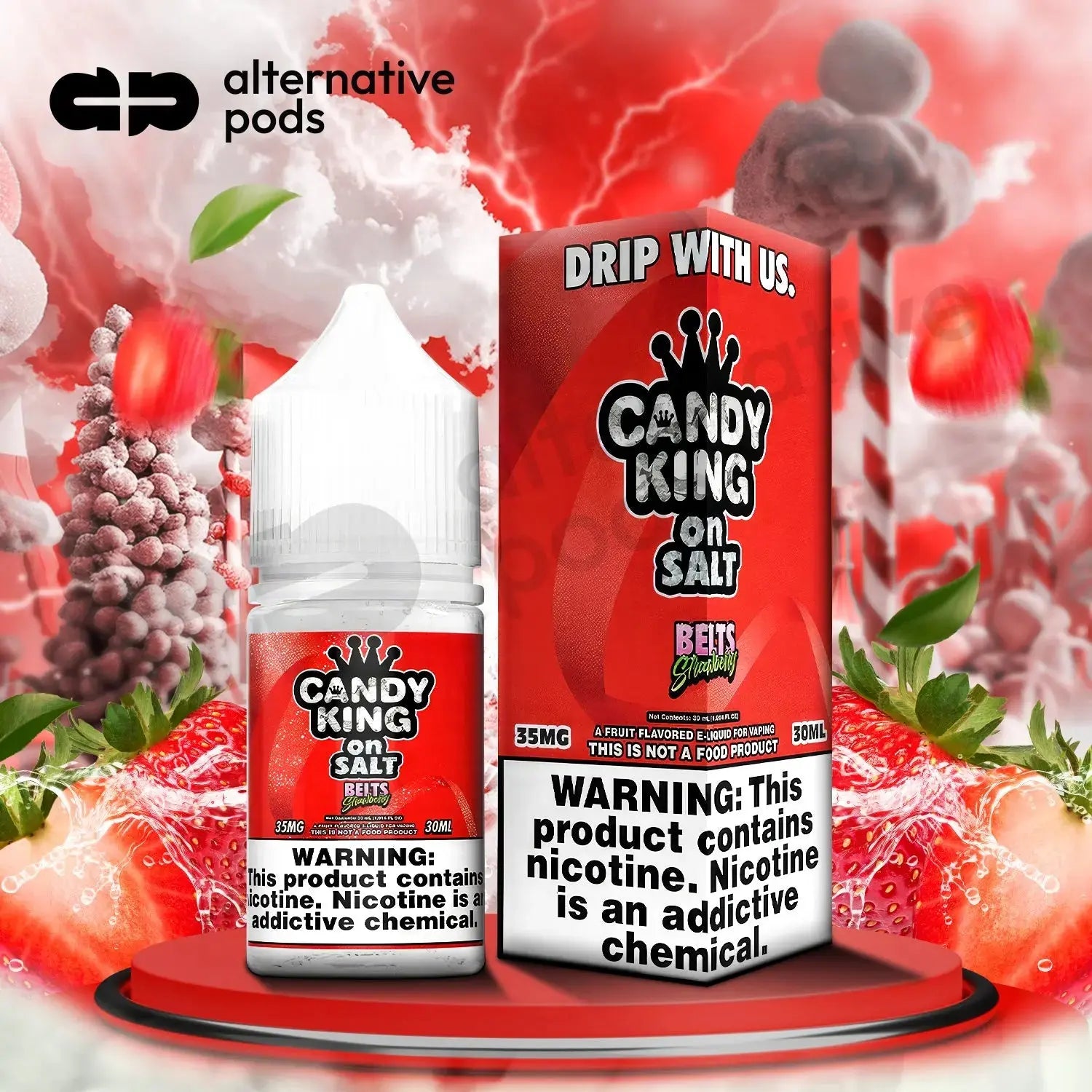 Candy King On Salt Nicotine Salt E-Liquid 30ML - Alternative pods | Online Vape & Smoke Shop