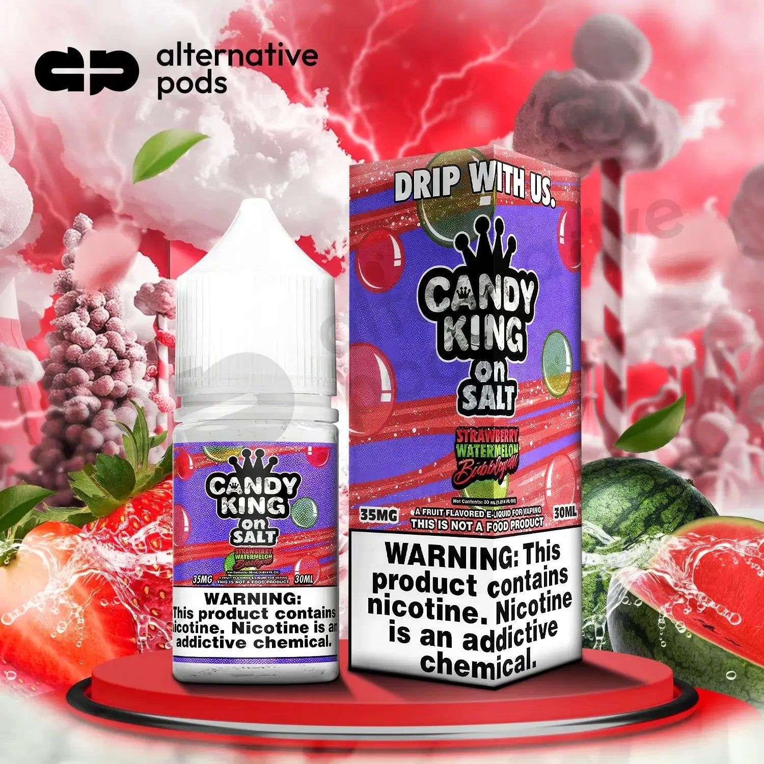 Candy King On Salt Nicotine Salt E-Liquid 30ML - Alternative pods | Online Vape & Smoke Shop