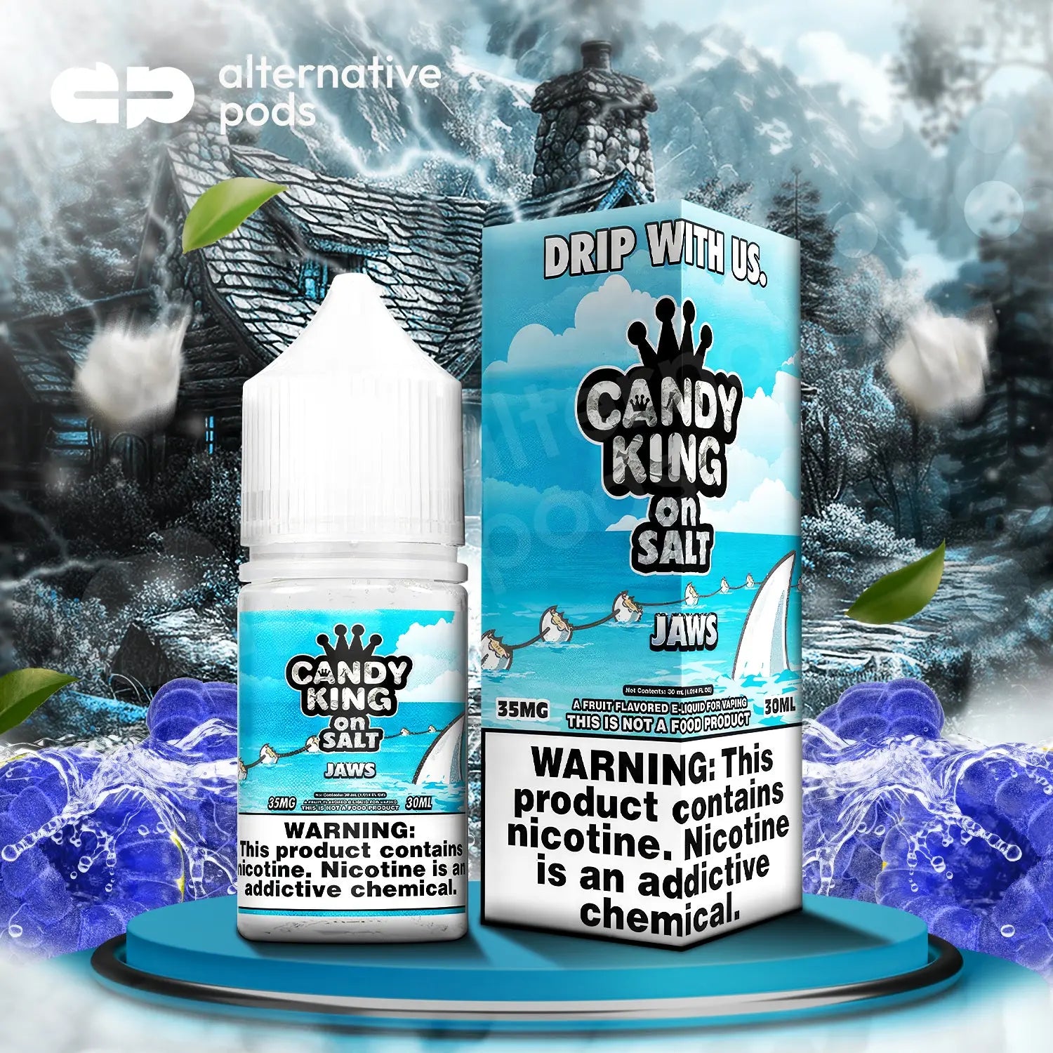 Candy King On Salt Synthetic Nicotine Salt E-Liquid 30ML - Alternative pods | Online Vape & Smoke Shop