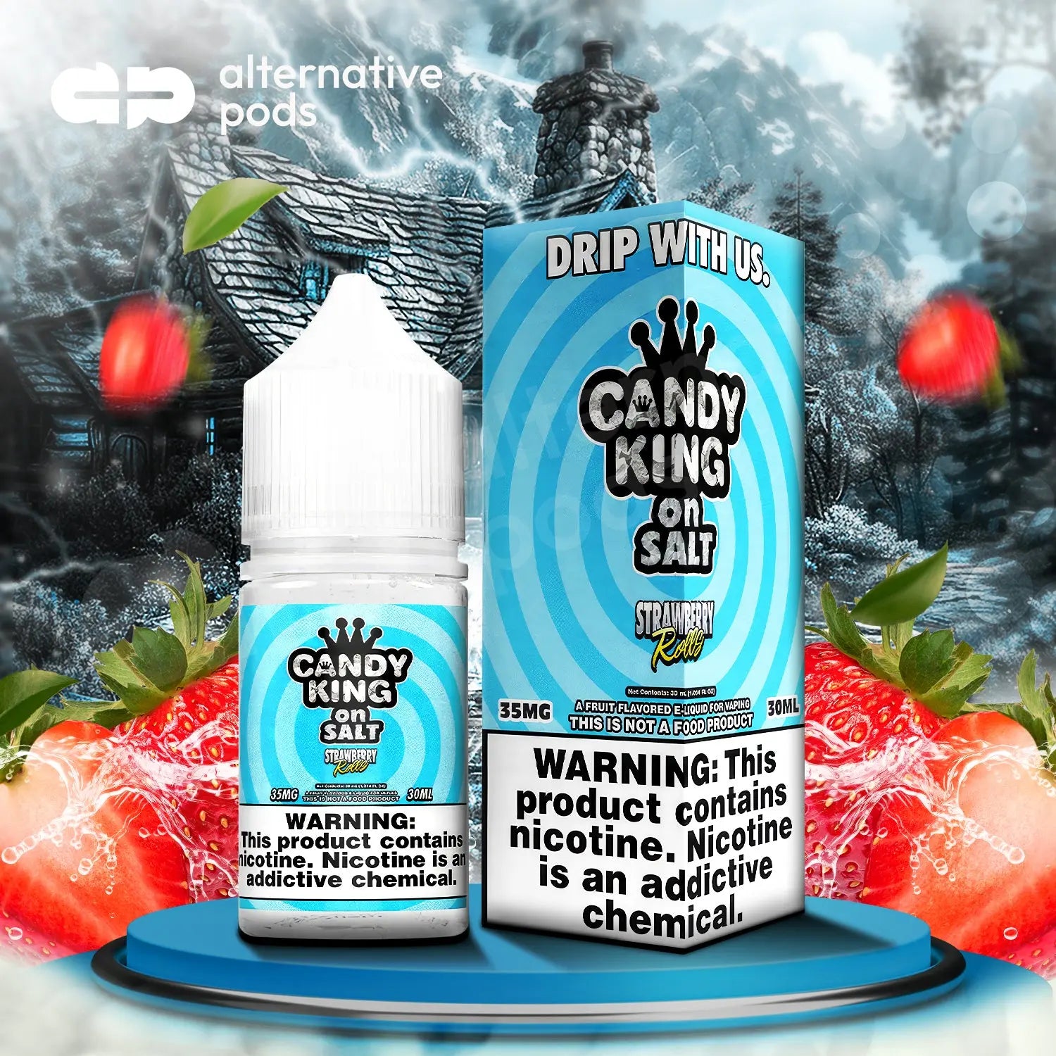 Candy King On Salt Synthetic Nicotine Salt E-Liquid 30ML - Alternative pods | Online Vape & Smoke Shop