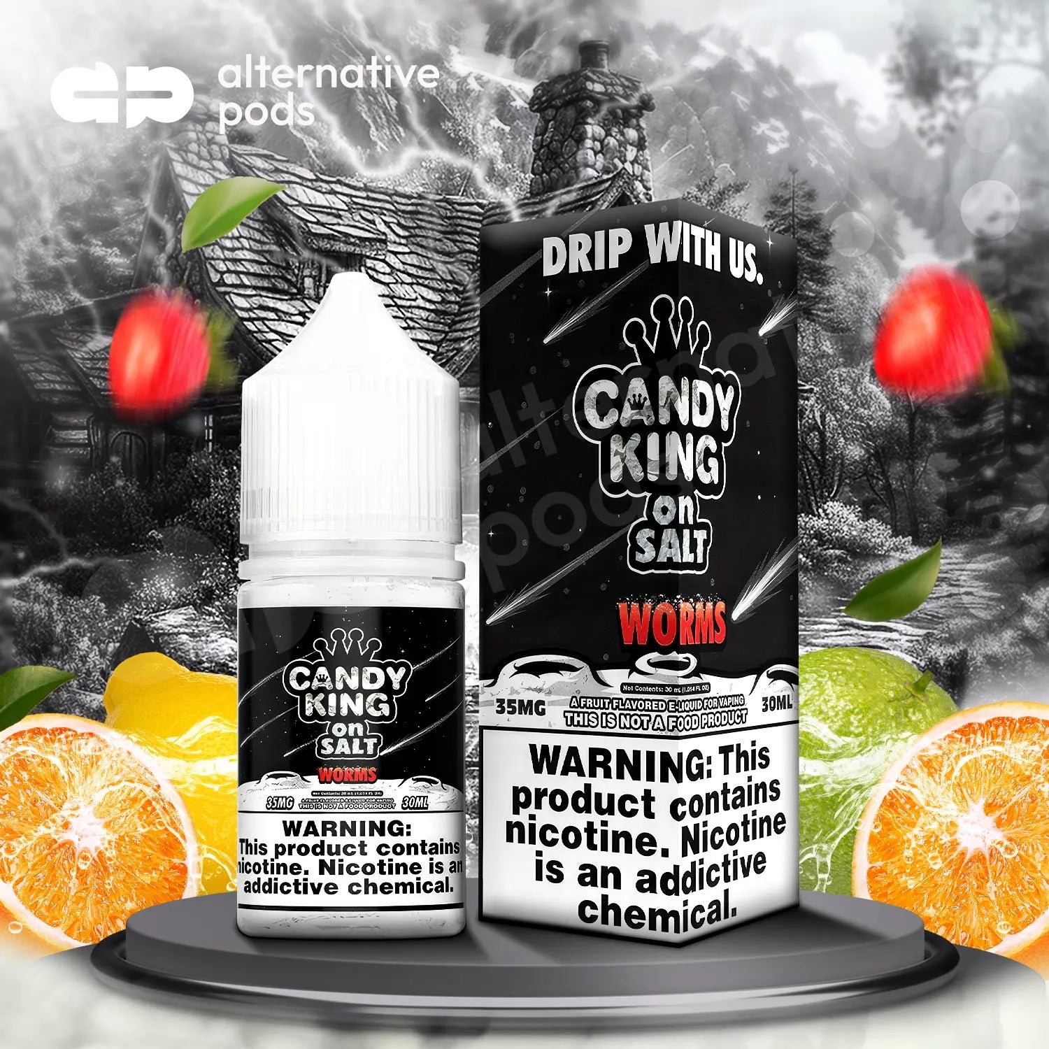 Candy King On Salt Synthetic Nicotine Salt E-Liquid 30ML - Alternative pods | Online Vape & Smoke Shop