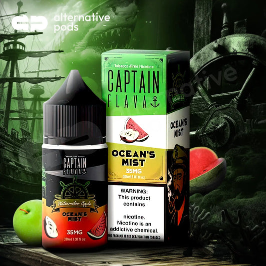 Captain Flava Nicotine Salt E-Liquid 30ML - Alternative pods | Online Vape & Smoke Shop