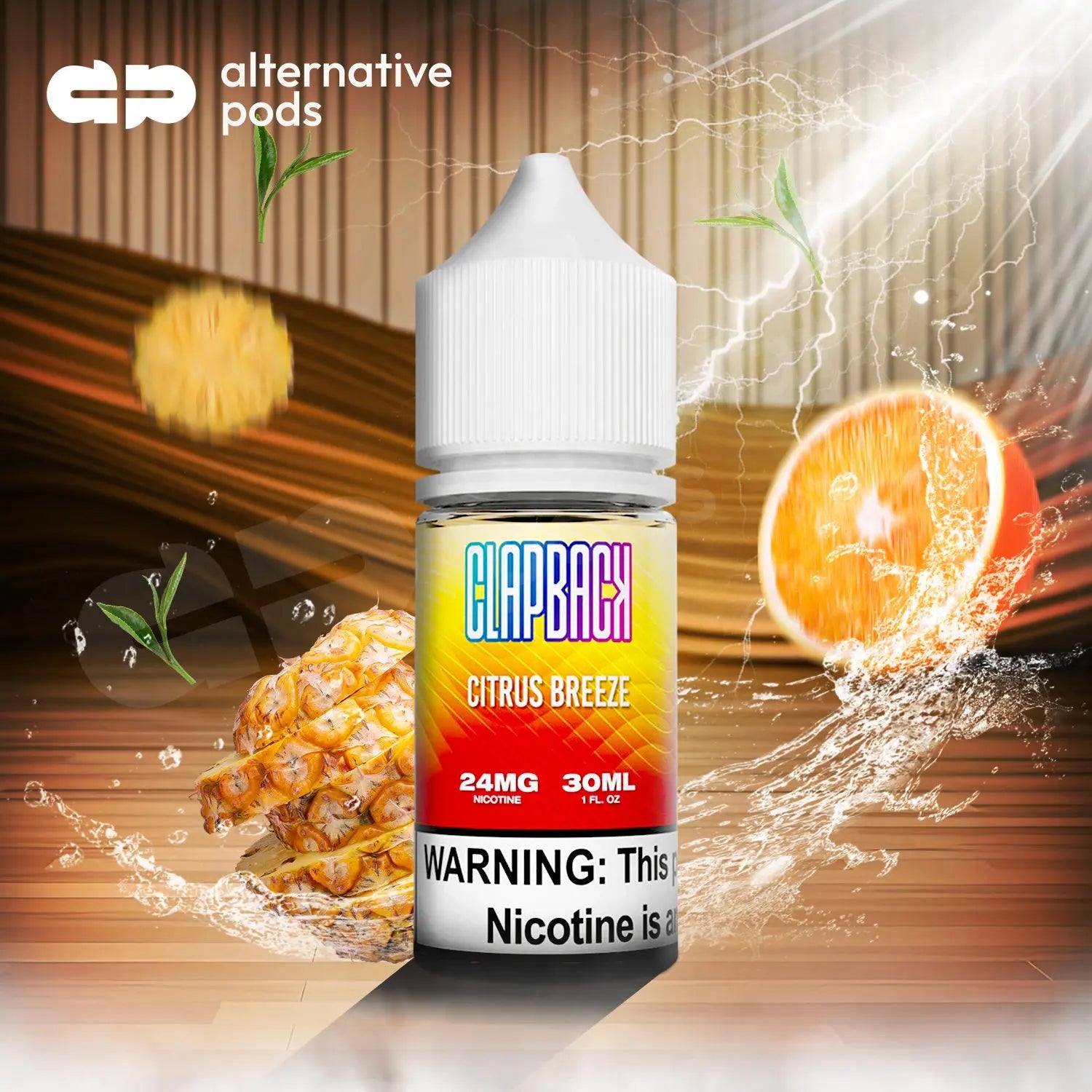 Clapback Nicotine Salt E-Liquid 30ML - Alternative pods | Online Vape & Smoke Shop