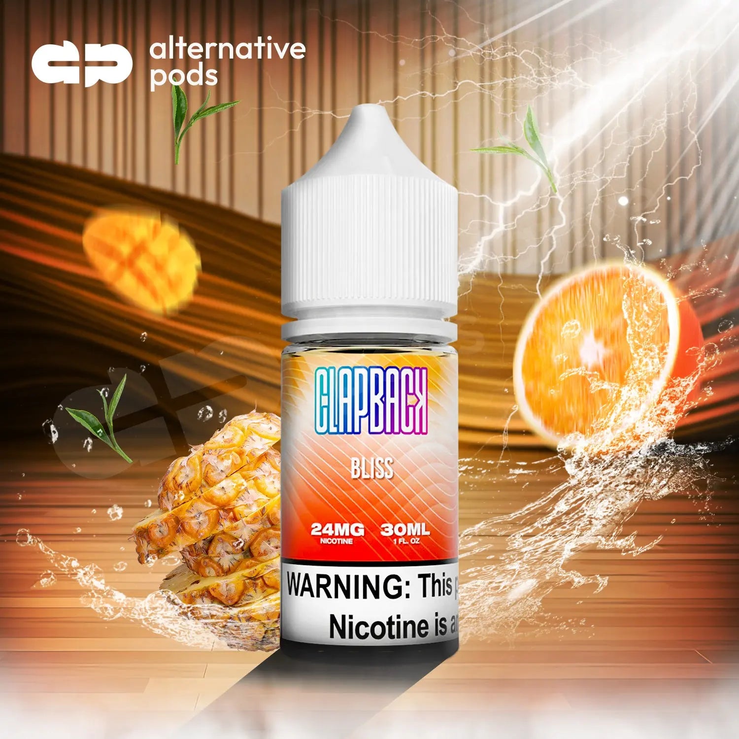 Clapback Nicotine Salt E-Liquid 30ML - Alternative pods | Online Vape & Smoke Shop