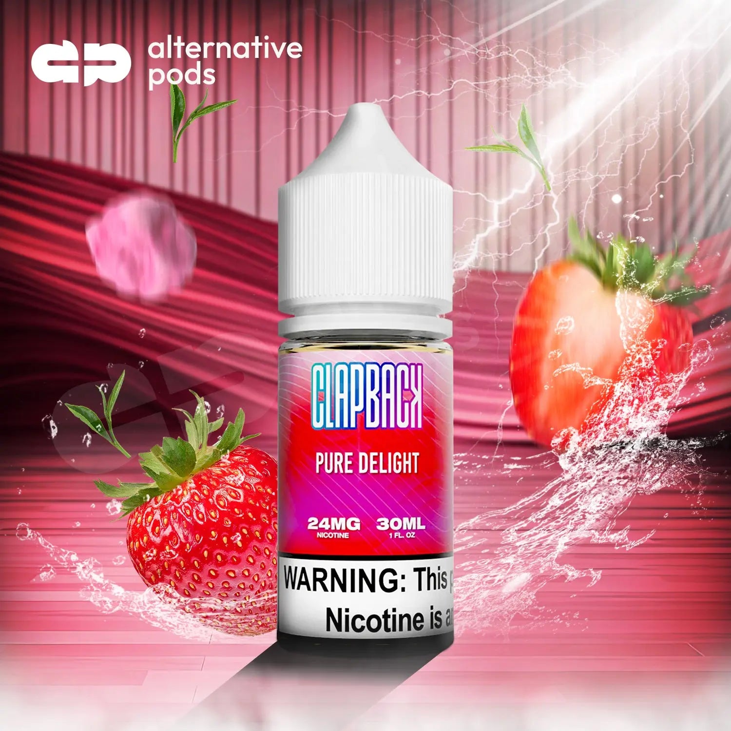 Clapback Nicotine Salt E-Liquid 30ML - Alternative pods | Online Vape & Smoke Shop