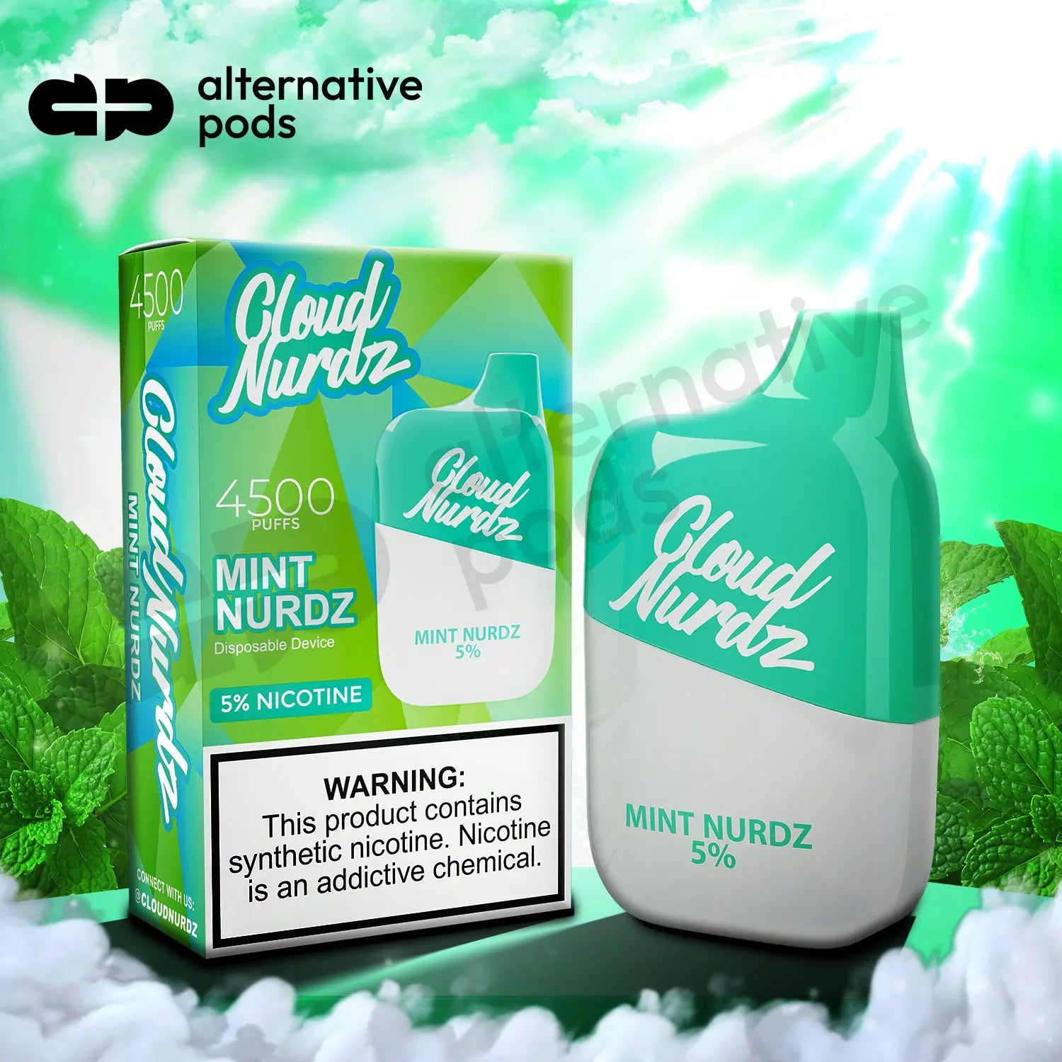 Cloud Nurdz 4500 Puffs Disposable Vape - Alternative pods | Online Vape & Smoke Shop