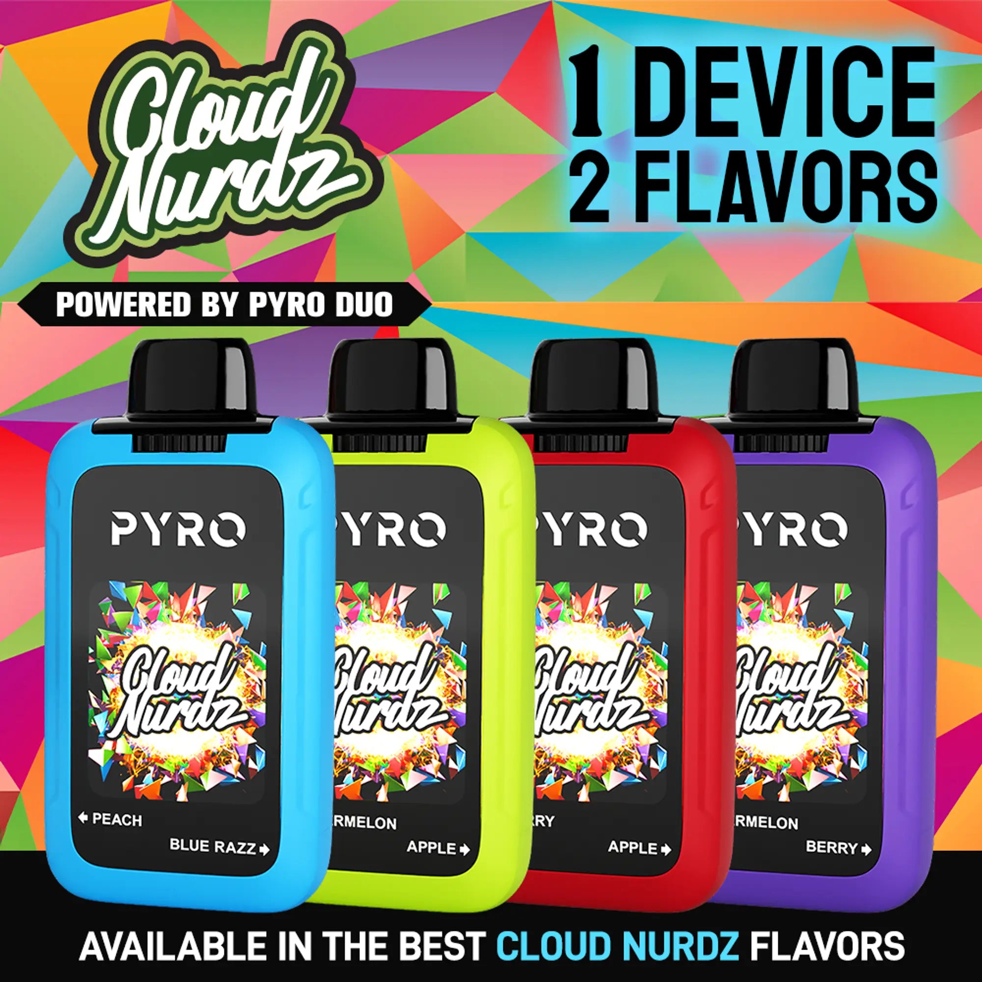 duo flavor vape Cloud Nurdz X Pyro Duo 30K Disposable Vape