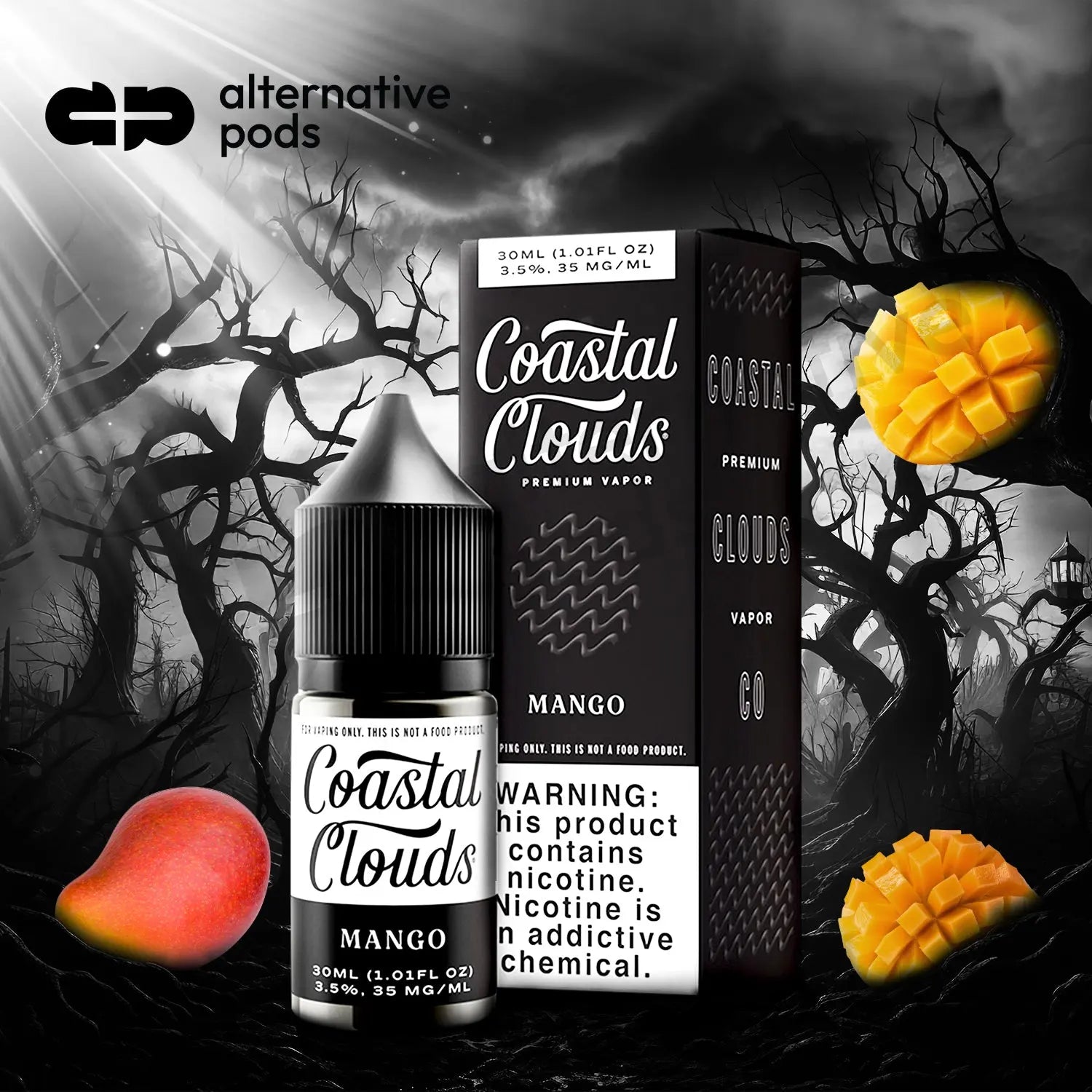Coastal Clouds Premium Vapor Nicotine Salt E-Liquid 30ML - Alternative pods | Online Vape & Smoke Shop