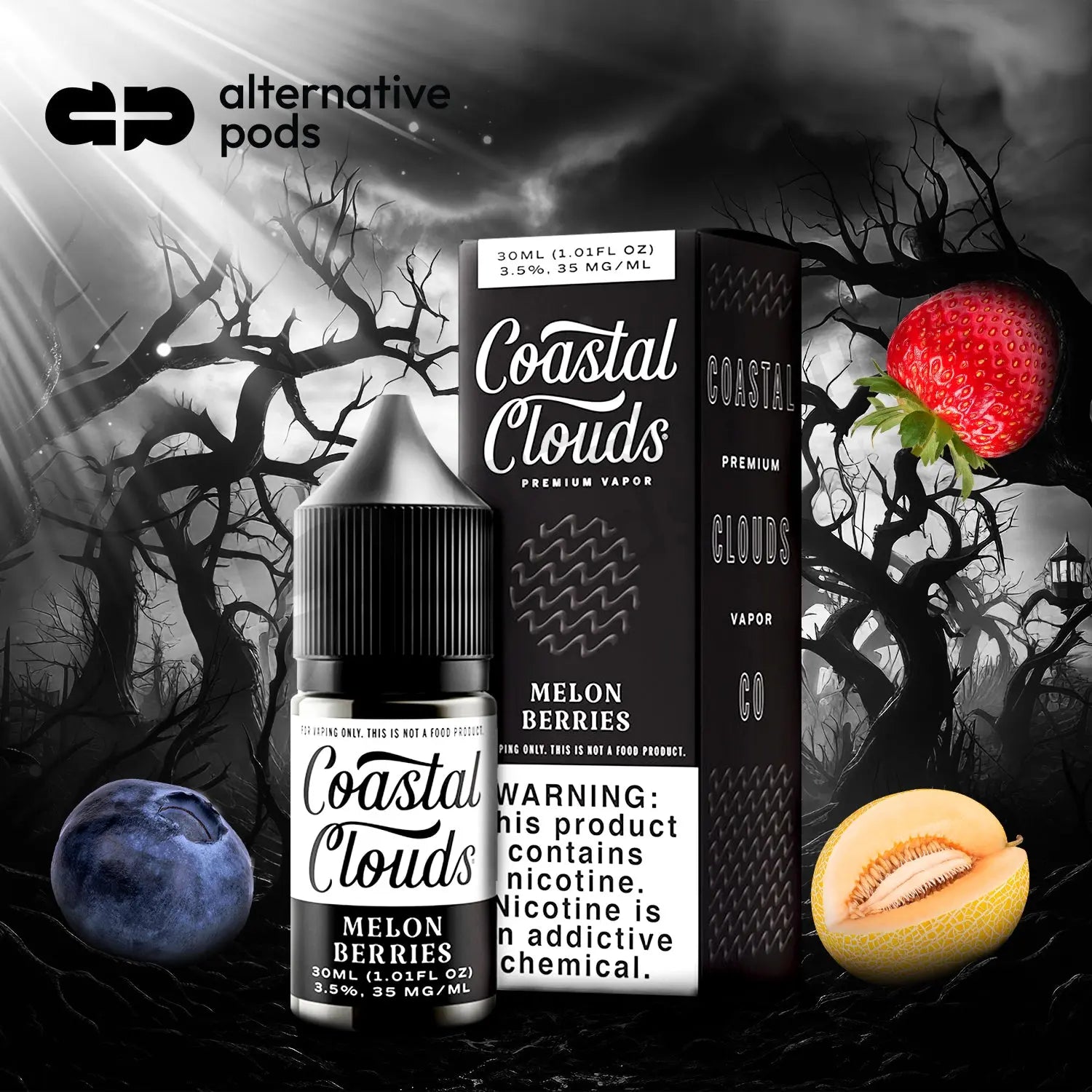 Coastal Clouds Premium Vapor Nicotine Salt E-Liquid 30ML - Alternative pods | Online Vape & Smoke Shop