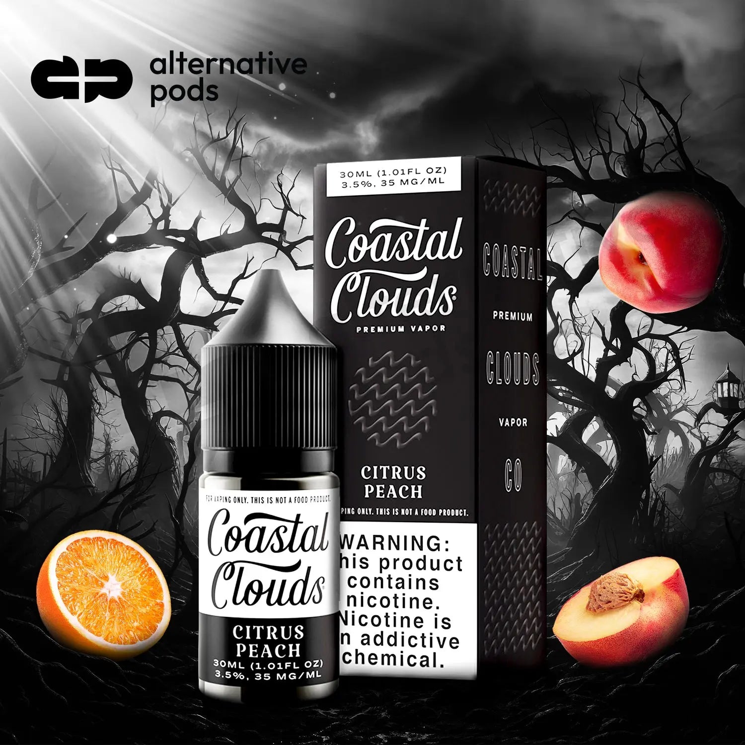 Coastal Clouds Premium Vapor Nicotine Salt E-Liquid 30ML - Alternative pods | Online Vape & Smoke Shop