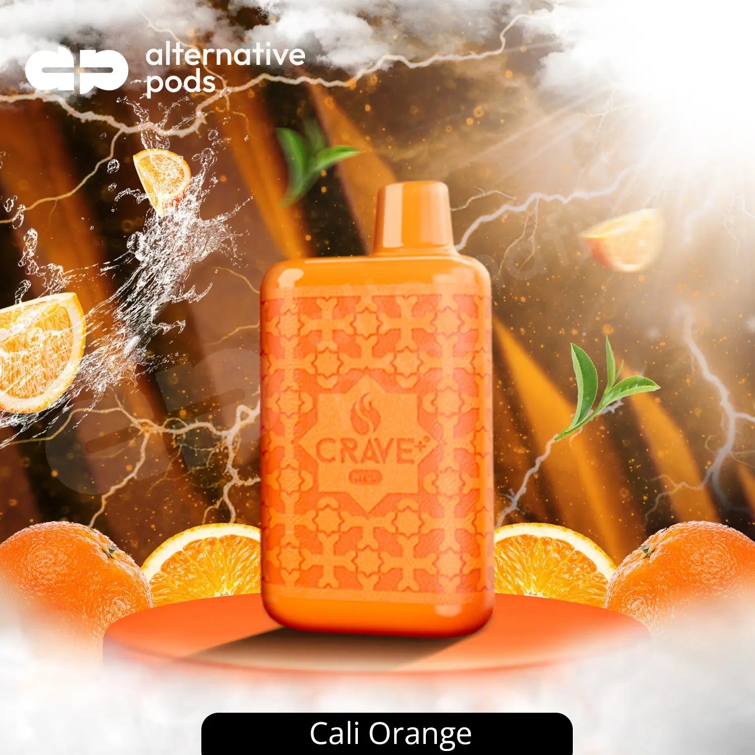 Crave Plus Mega 5500 Puffs Disposable Vape - Cali Orange 