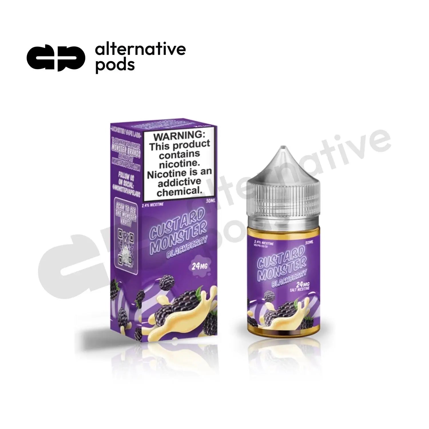 Custard Monster Synthetic Nicotine E-Liquid 100ML - Alternative pods | Online Vape & Smoke Shop