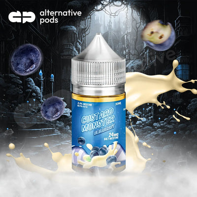 Custard Monster Synthetic Nicotine Salt E-Liquid 30ML - Blueberry 