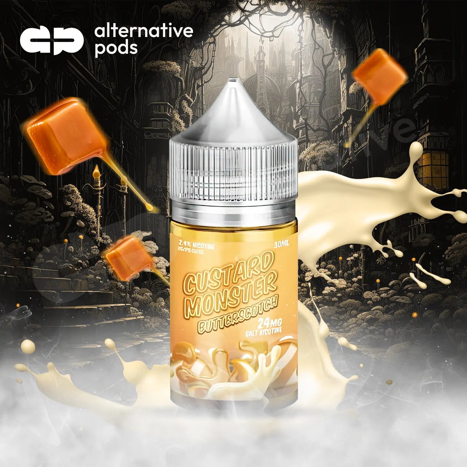 Custard Monster Synthetic Nicotine Salt E-Liquid 30ML - Butterscotch 