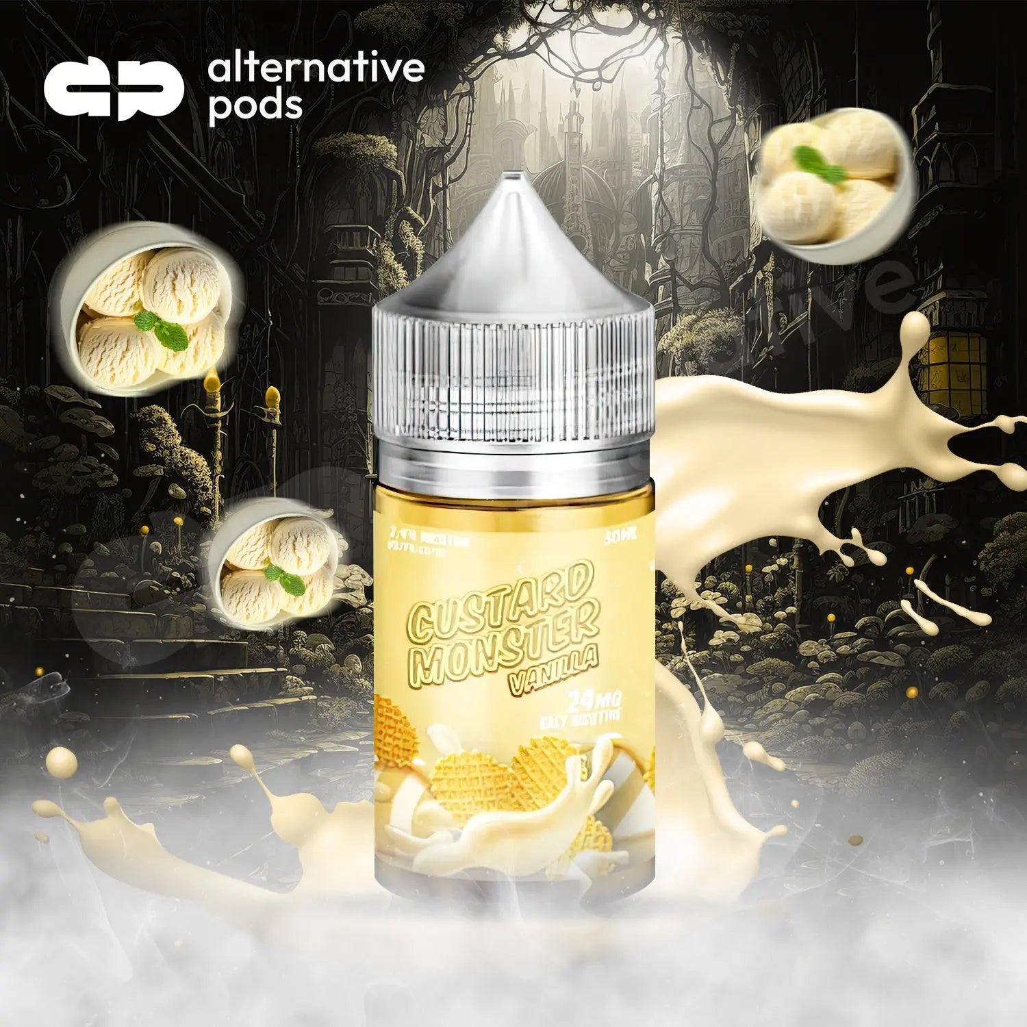 Custard Monster Synthetic Nicotine Salt E-Liquid 30ML - Vanilla 