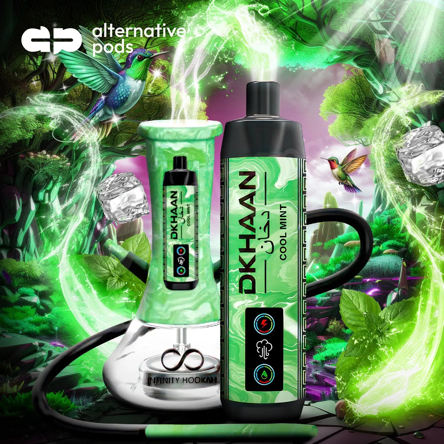 DKHAAN 15000 PUFFS DISPOSABLES BIG CLOUD - Cool Mint 