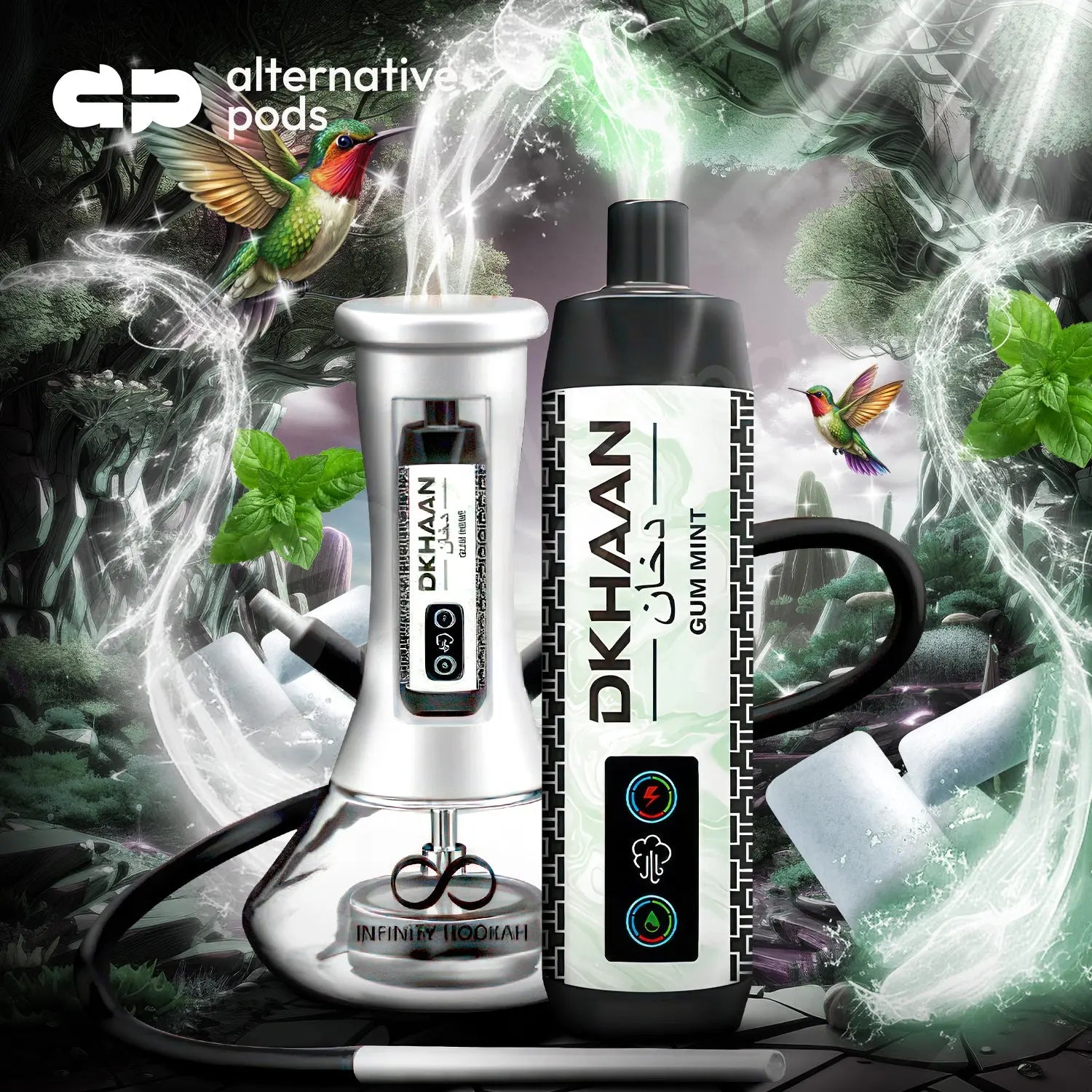 DKHAAN 15000 PUFFS DISPOSABLES BIG CLOUD - Gum Mint 