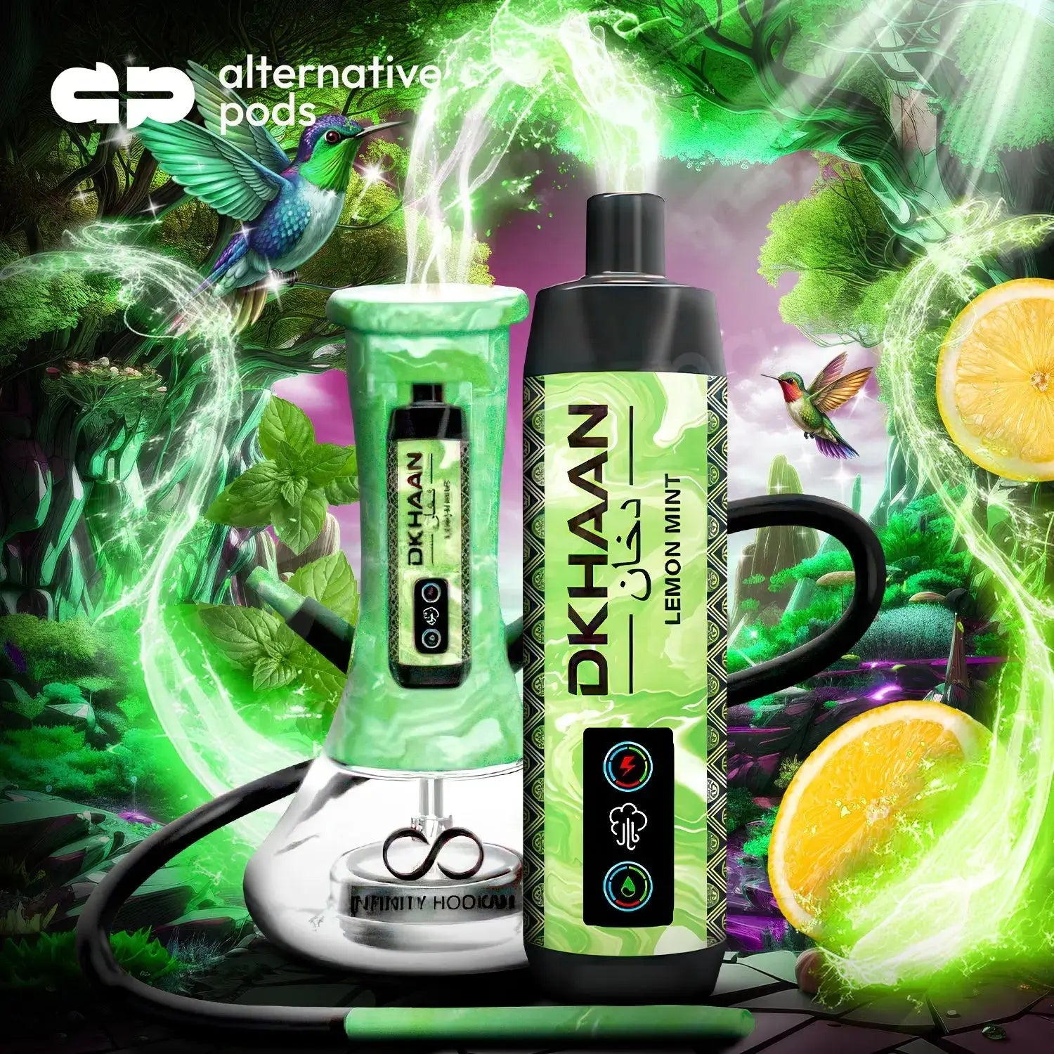 DKHAAN 15000 PUFFS DISPOSABLES BIG CLOUD - Lemon Mint 