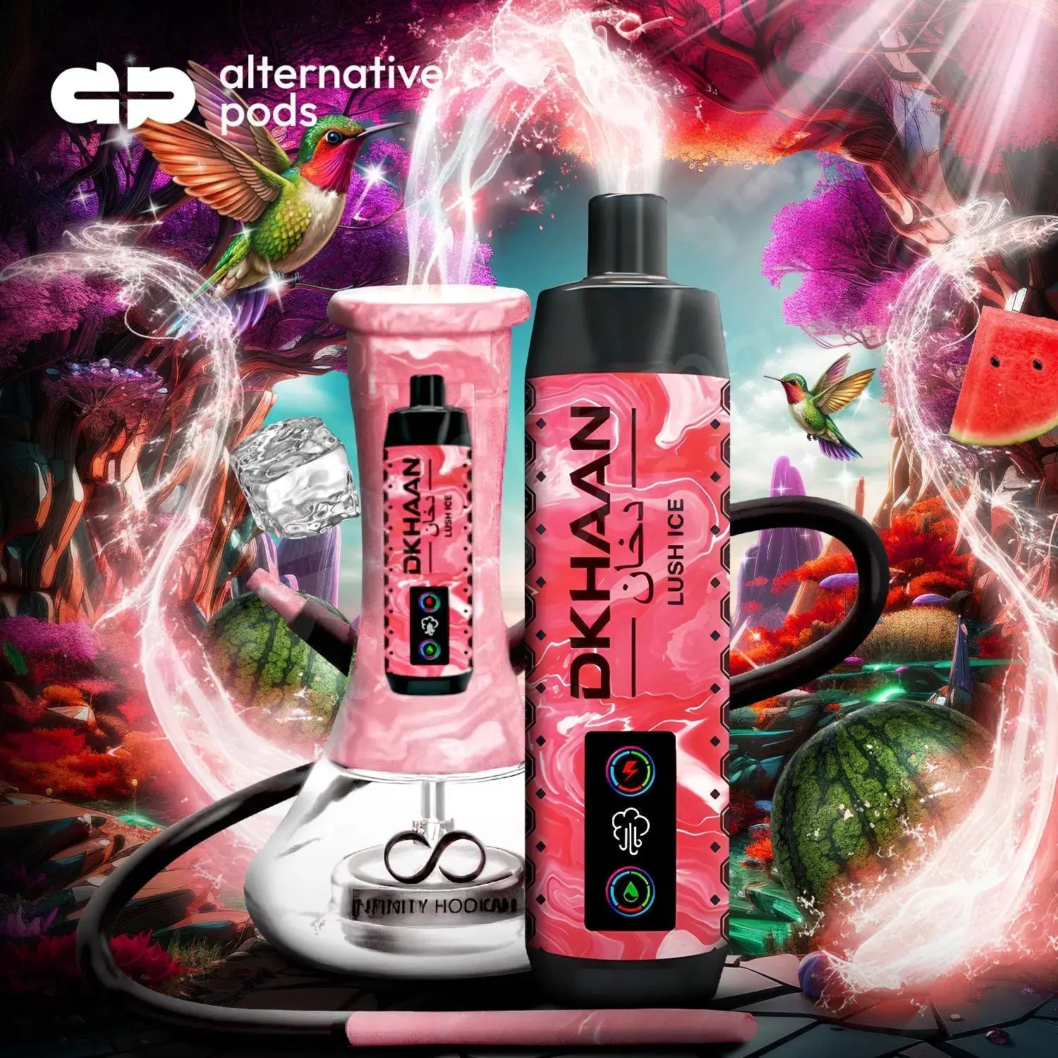 DKHAAN 15000 PUFFS DISPOSABLES BIG CLOUD - Lush Ice 