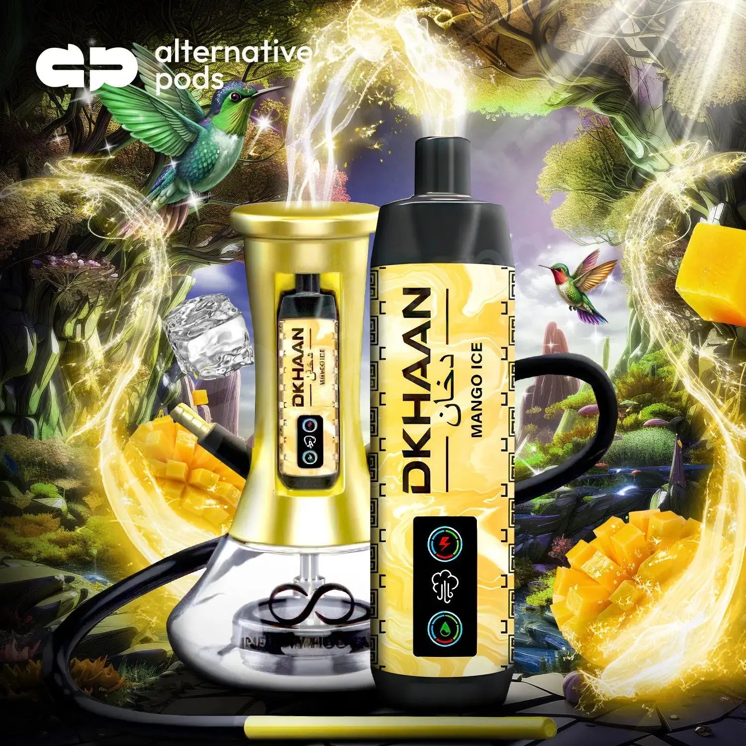 DKHAAN 15000 PUFFS DISPOSABLES BIG CLOUD - Mango Ice 