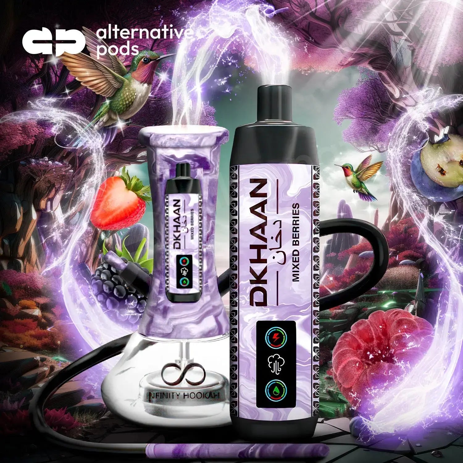 DKHAAN 15000 PUFFS DISPOSABLES BIG CLOUD - Mixed Berries 