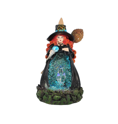 Fujima Witch Backflow Incense Burner with LED
