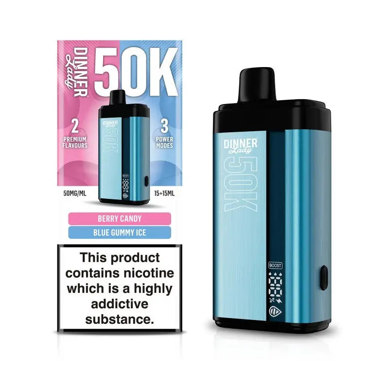 Dinner Lady 50K Disposable - Berry Candy / Blue Gummy Ice 