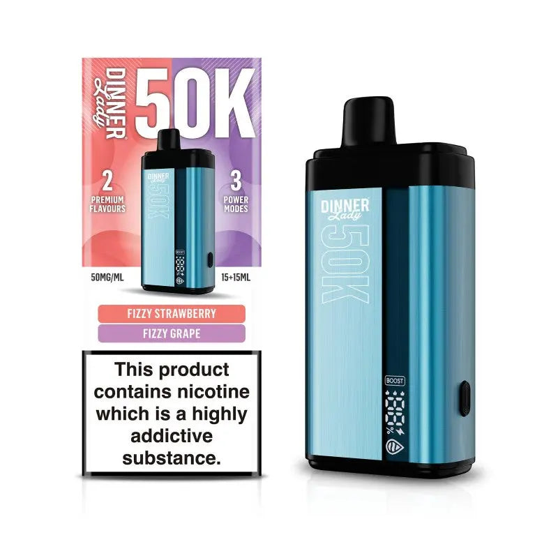 Dinner Lady 50K Disposable - Fizzy Strawberry / Fizzy Grape 