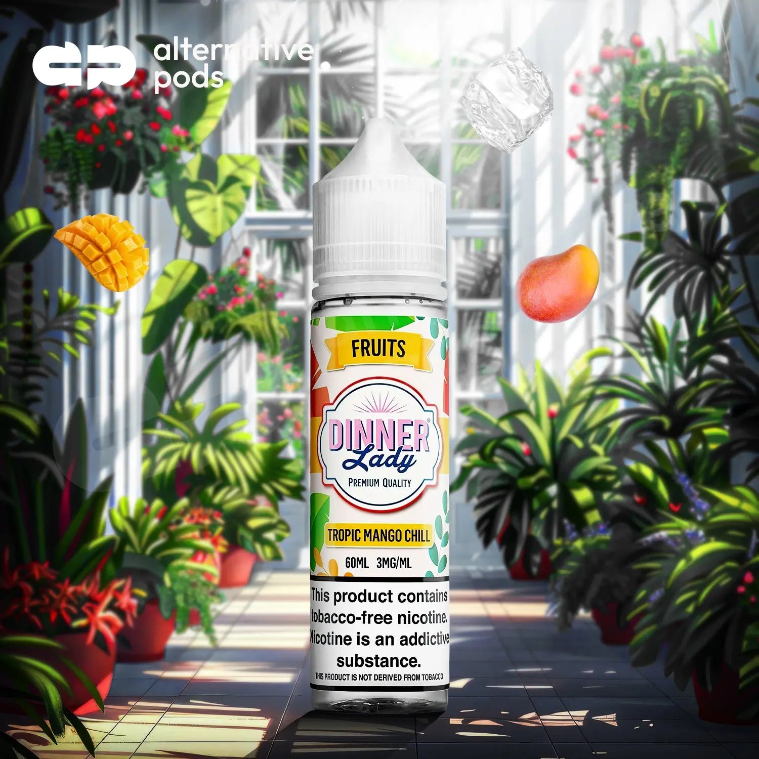 Dinner Lady Synthetic Nicotine E-Liquid 60ML - Tropic Mango Chill