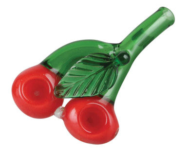 THS Double Cherry Glass Hand Pipe - 5.5
