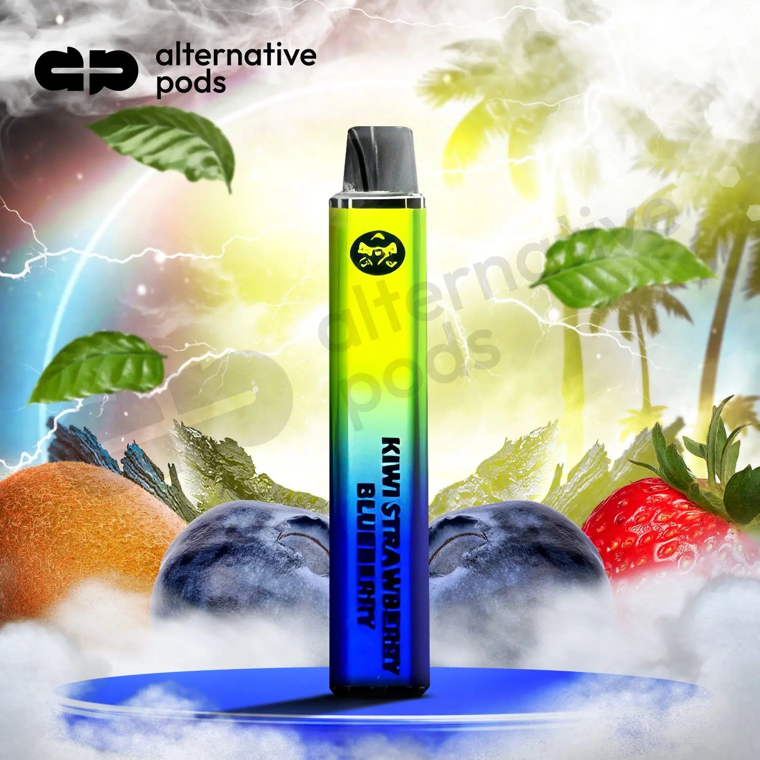 Dr Fog 2in1 Disposable Vape - Kiwi Strawberry / Blueberry 