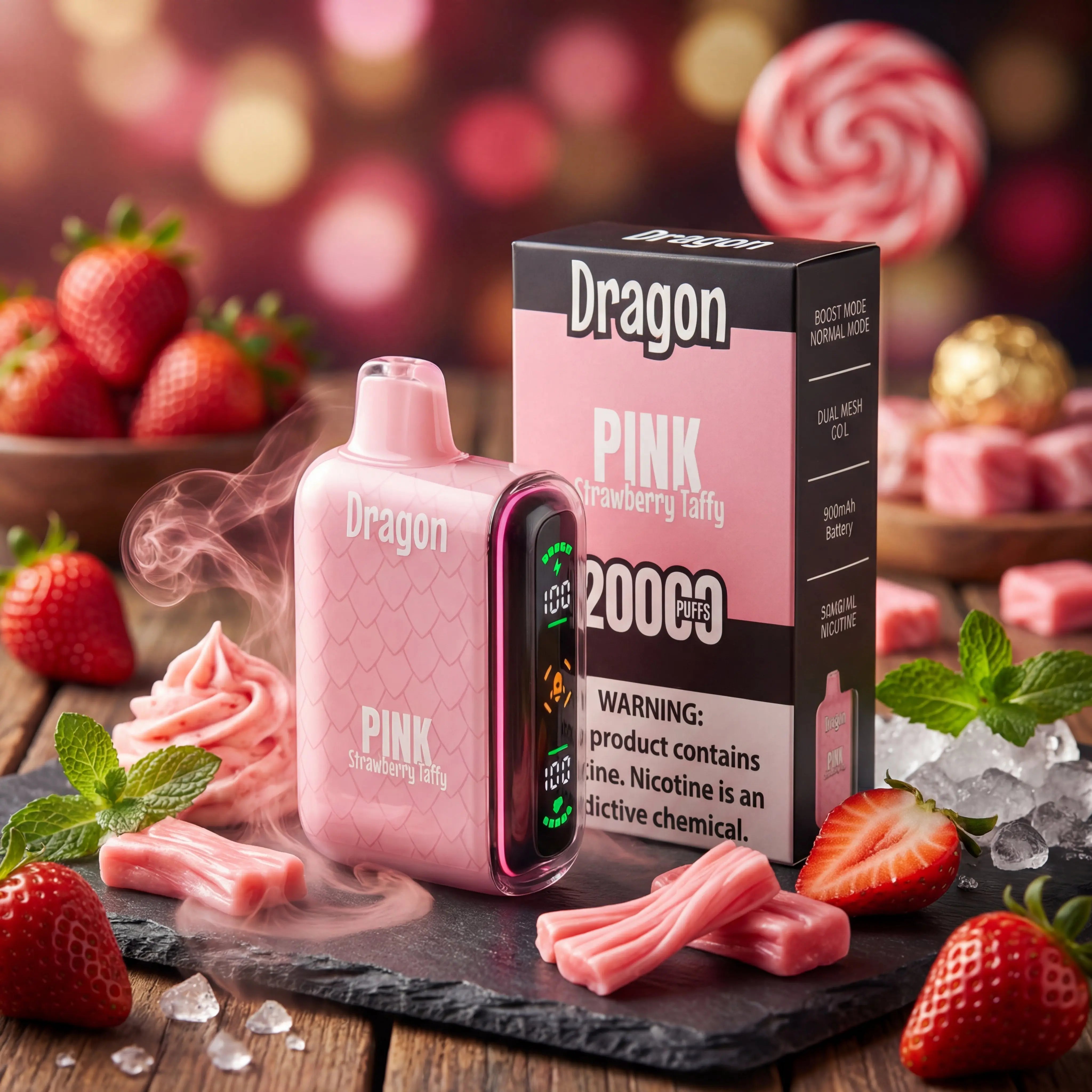 Dragon 20K Disposable Vape Dual Mesh, 5% Nicotine, Up to 20,000 Dragon 20K Disposable Vape Dual Mesh, 5% Nicotine, Up to 20,000