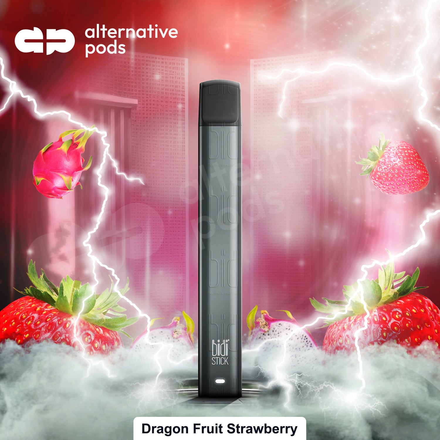 Bidi Stick Disposable Vape - Dragon fruit Strawberry