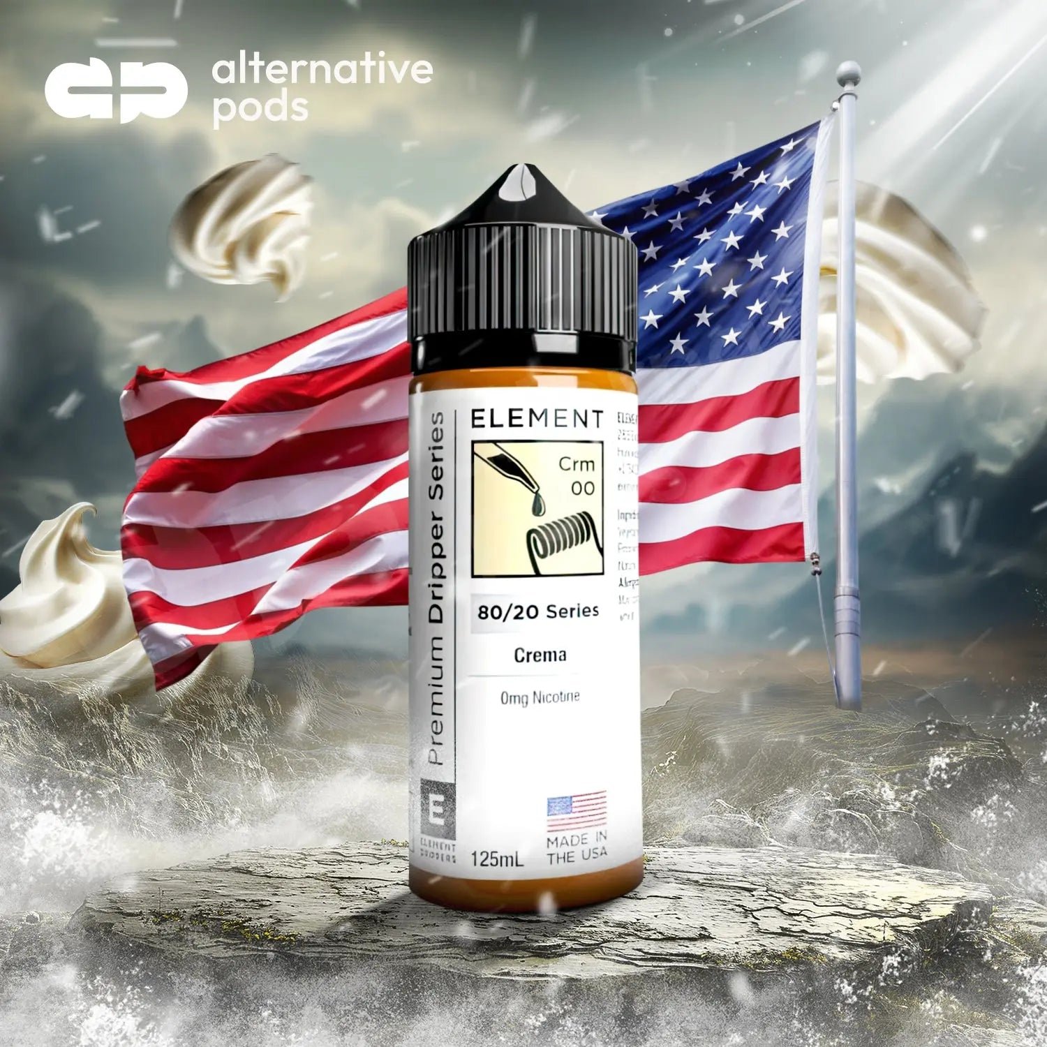 Dripper Series By Element E-Liquid 125ML - Crema 