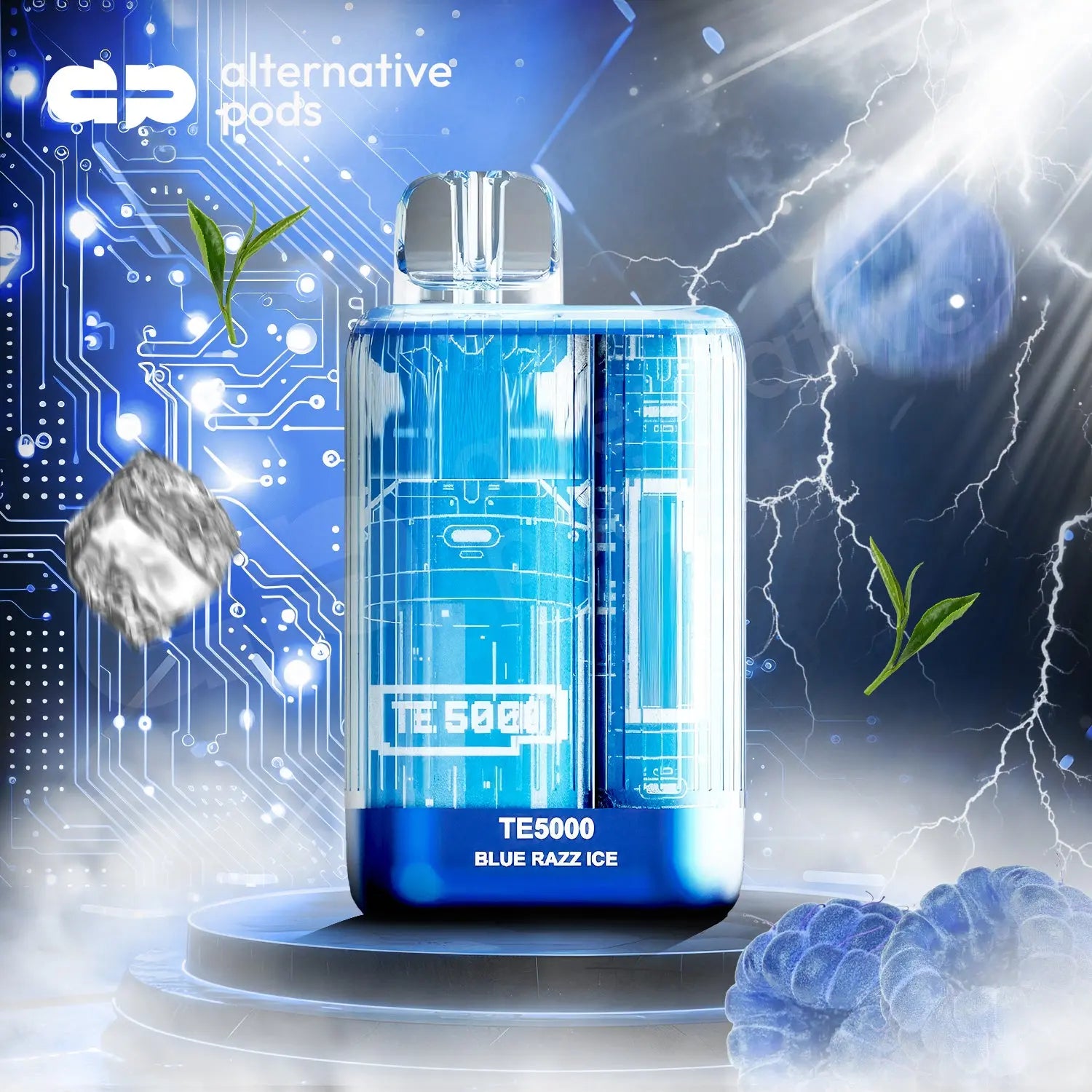 E.B.Design TE5000 Puffs Disposable Vape - Blue Razz Ice 