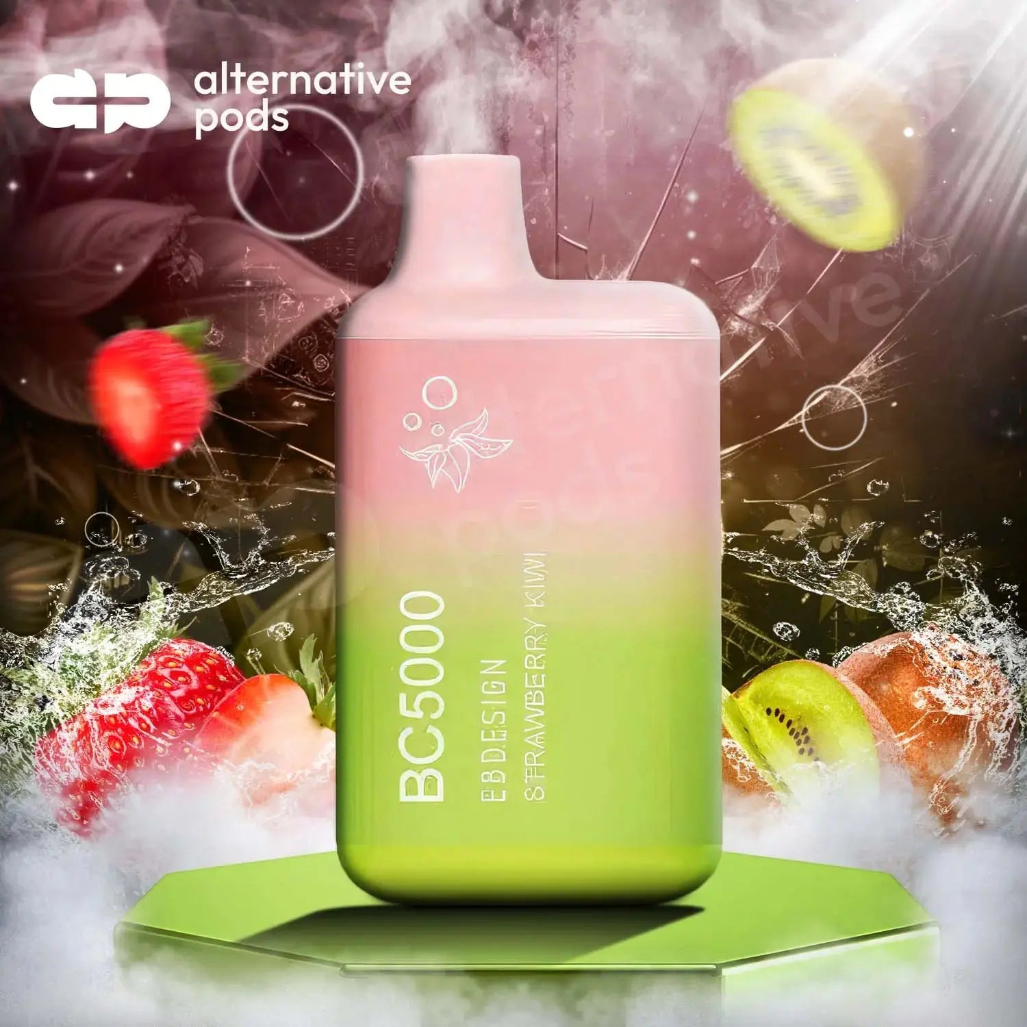 EB Design BC5000 0% Zero Nicotine Disposable Vape - Strawberry Kiwi