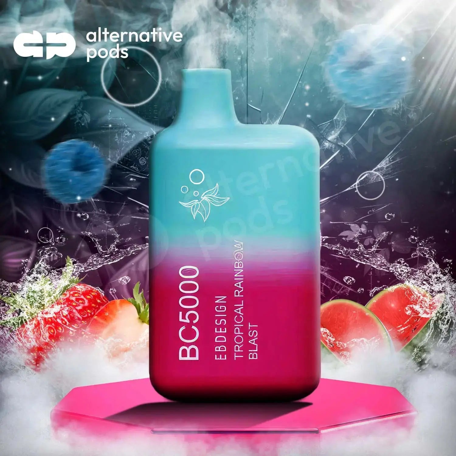 EB Design BC5000 0% Zero Nicotine Disposable Vape - Watermelon Ice