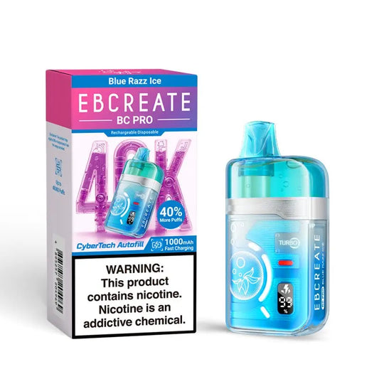 EBCREATE BC Pro 40K Disposable - Blue Razz Ice 