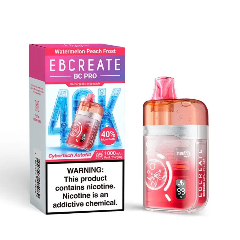 EBCREATE BC Pro 40K Disposable - Watermelon Peach Frost 