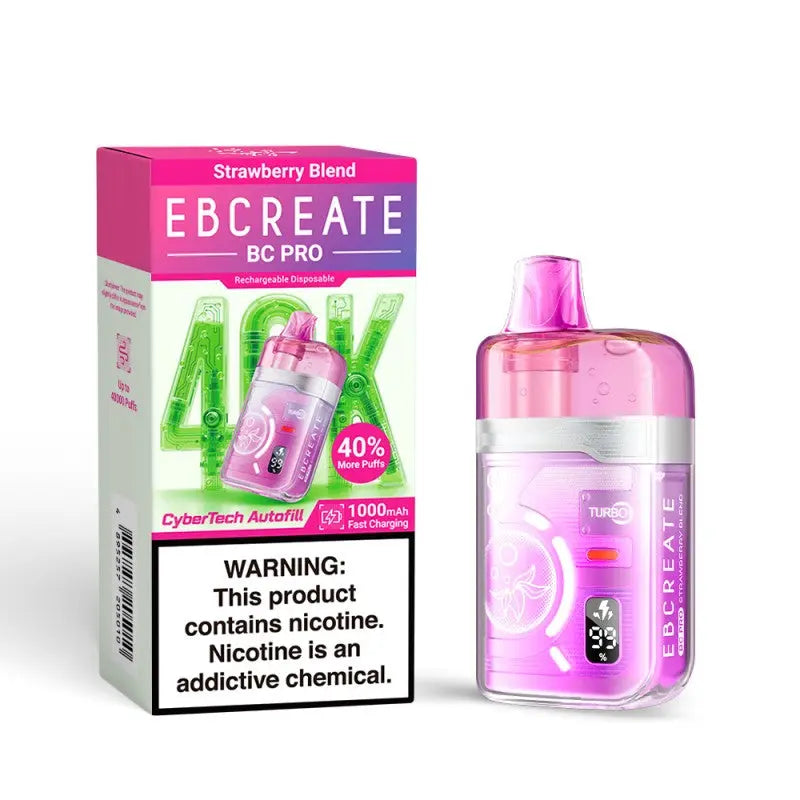 EBCREATE BC Pro 40K Disposable - Strawberry Blend 