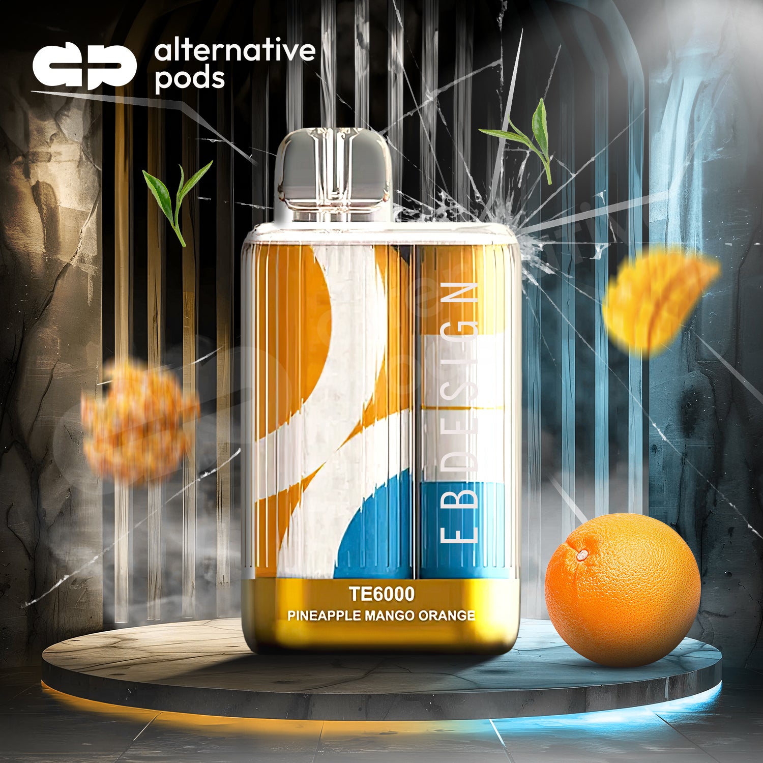 EBDesign TE6000 DISPOSABLE VAPE - Pineapple Mango Orange 