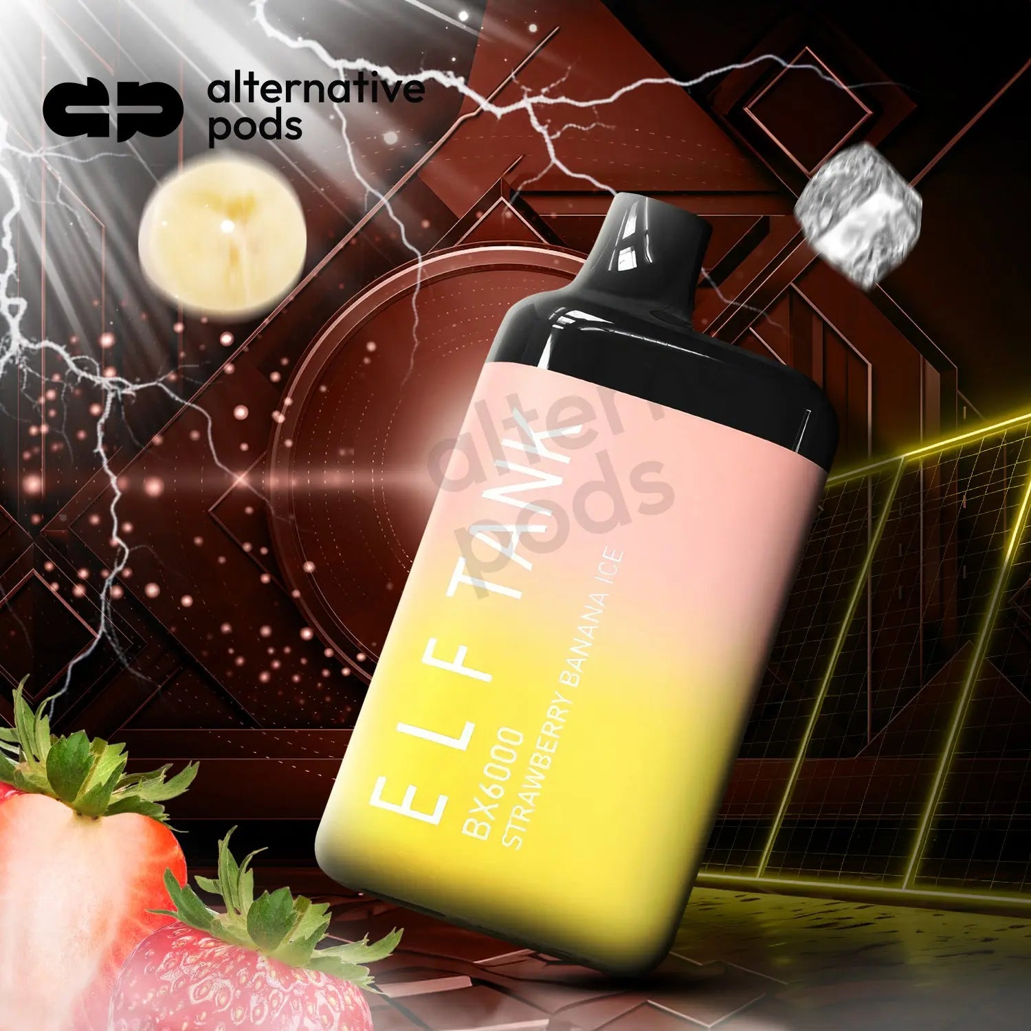 EBDesign BX6000 Disposable Vape - Strawberry Banana Ice 
