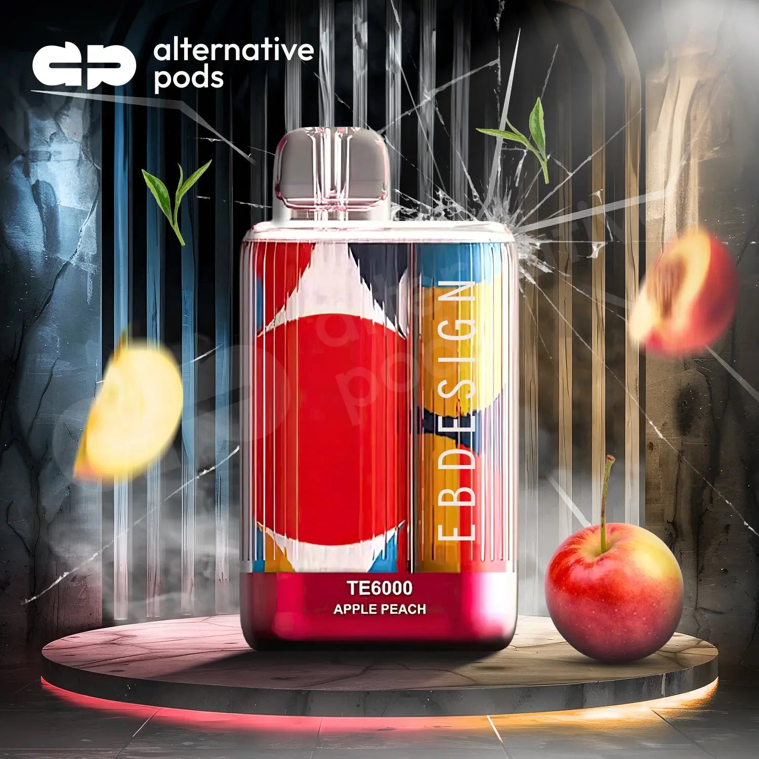 EBDesign TE6000 DISPOSABLE VAPE - Apple Peach 