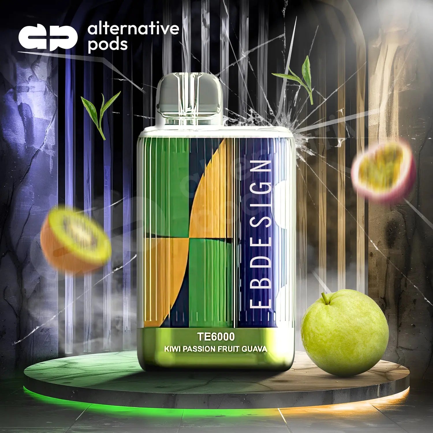 EBDesign TE6000 DISPOSABLE VAPE - Kiwi Passion Fruit Guava 