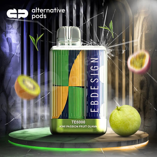 EBDesign TE6000 DISPOSABLE VAPE - Kiwi Passion Fruit Guava 