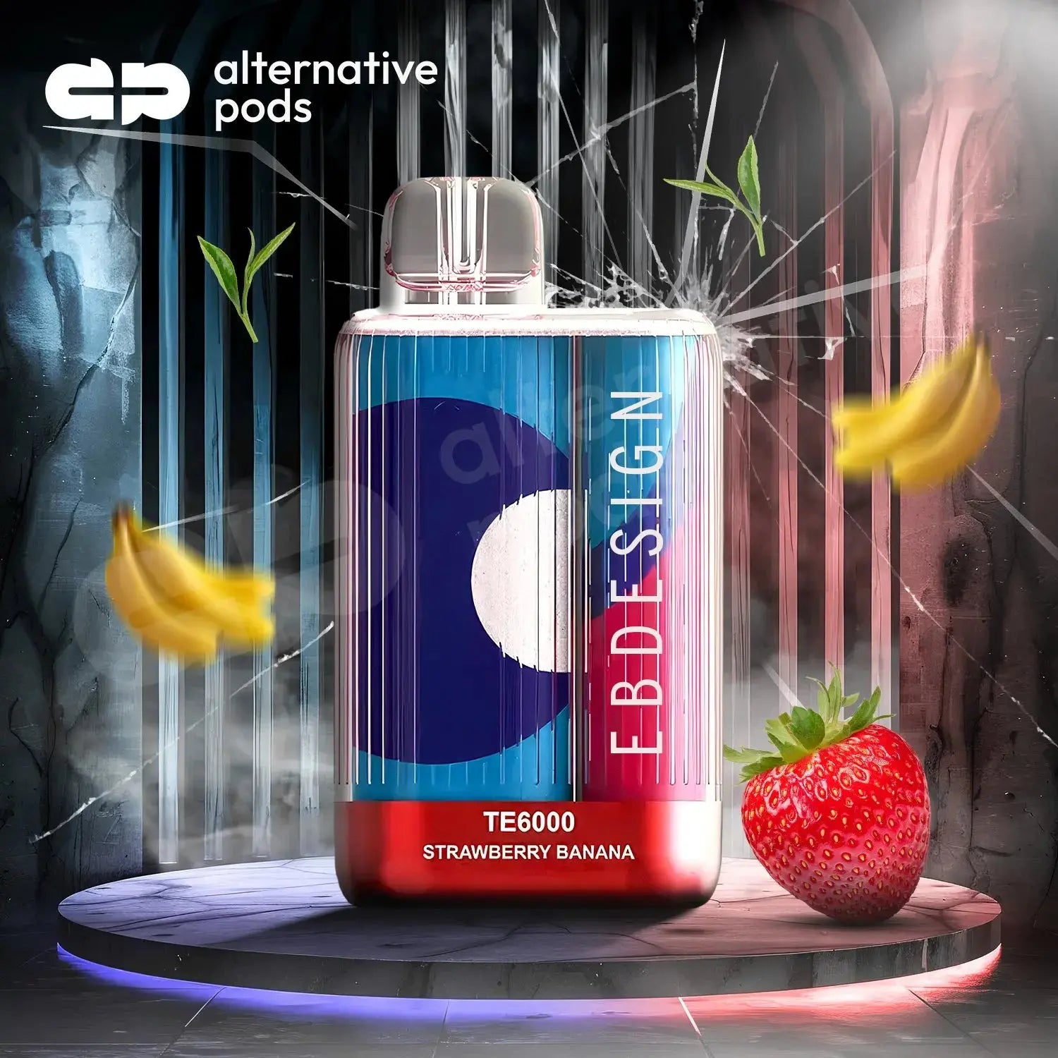 EBDesign TE6000 DISPOSABLE VAPE - Strawberry Banana 